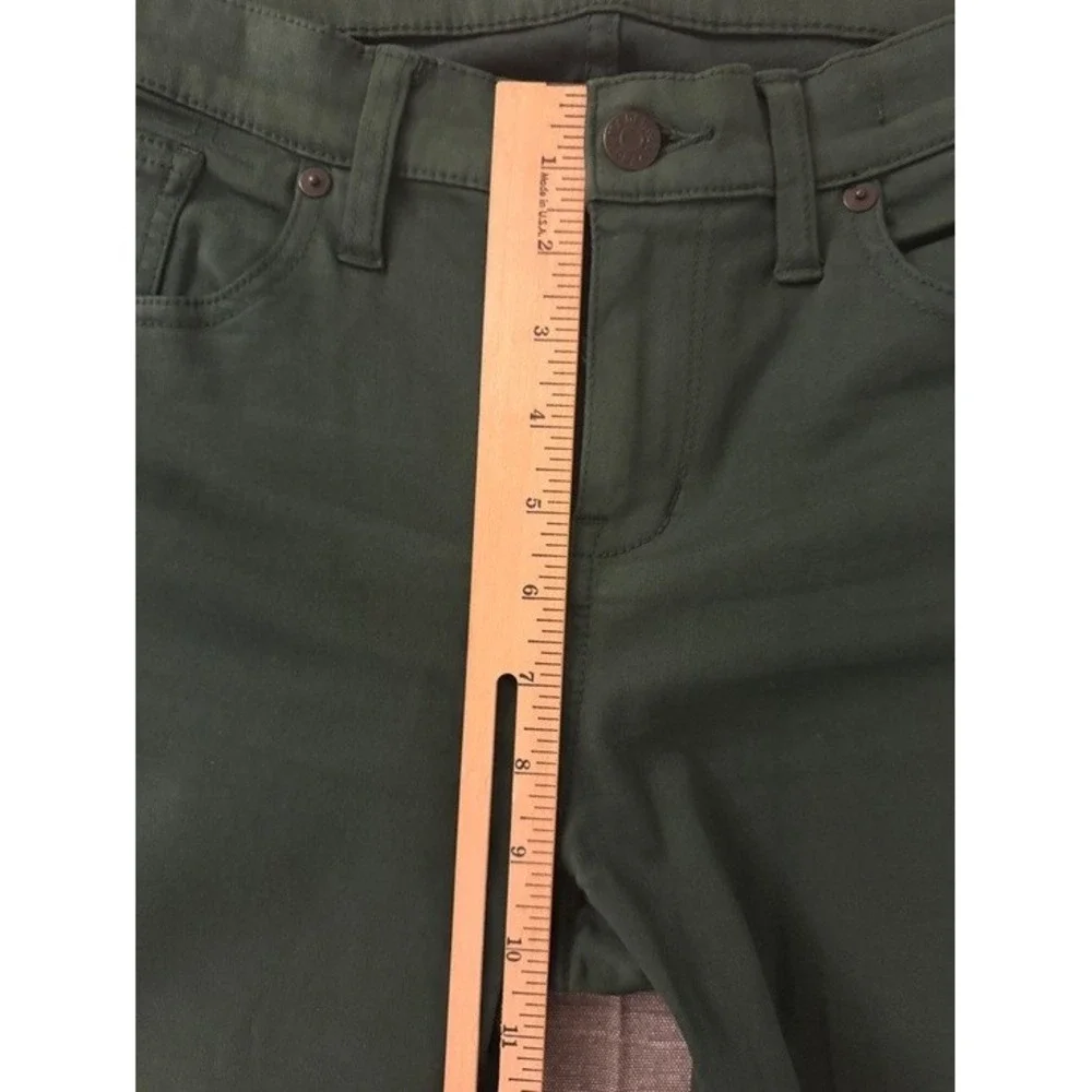 Madewell Skinny Skinny Jeans‎ 30 Forest Green Mid Rise Stretch Pants E0417 FA15